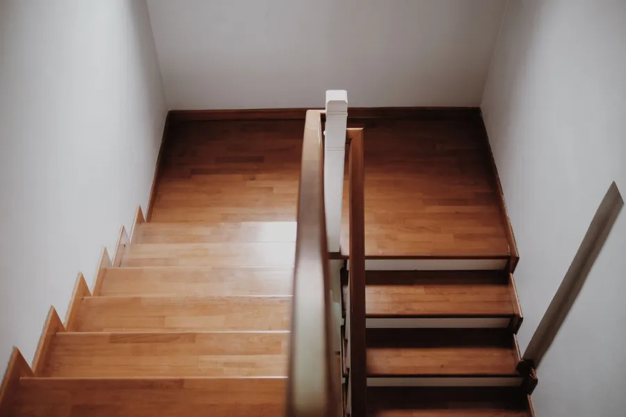 Wooden stair treads